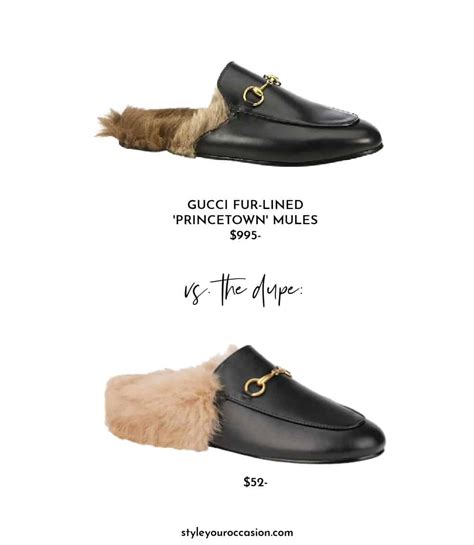 fluffy mule heels gucci|gucci clogs dupe.